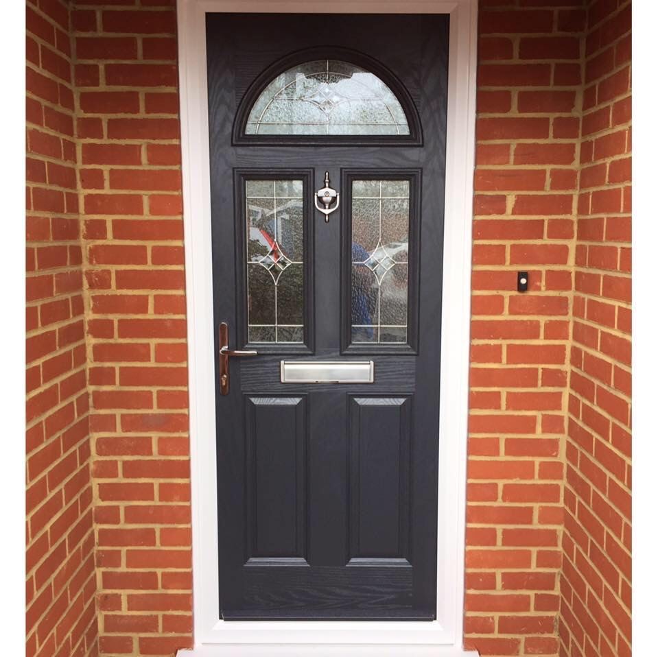 White uPVC bay window installation